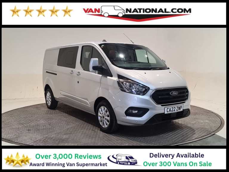 2022 Ford Transit Custom 2.0 320 ECOBLUE LIMITED L2 H1 130 BHP LWB COMBI VAN Crew Van Diesel Manual