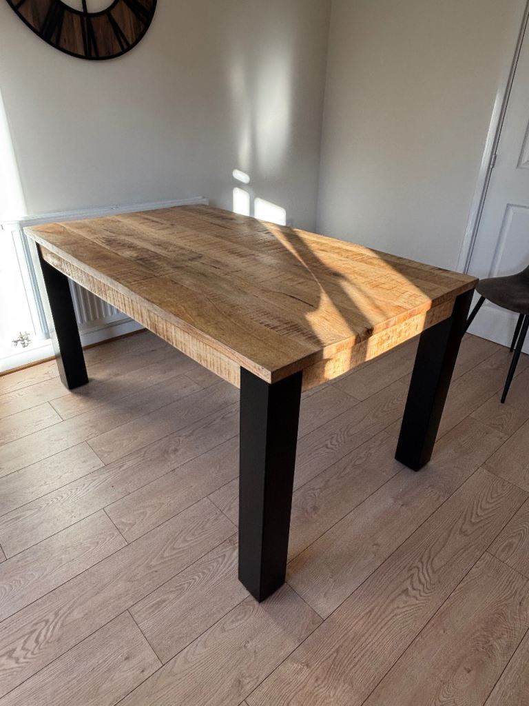 Solid Mango Wood Dining Table 