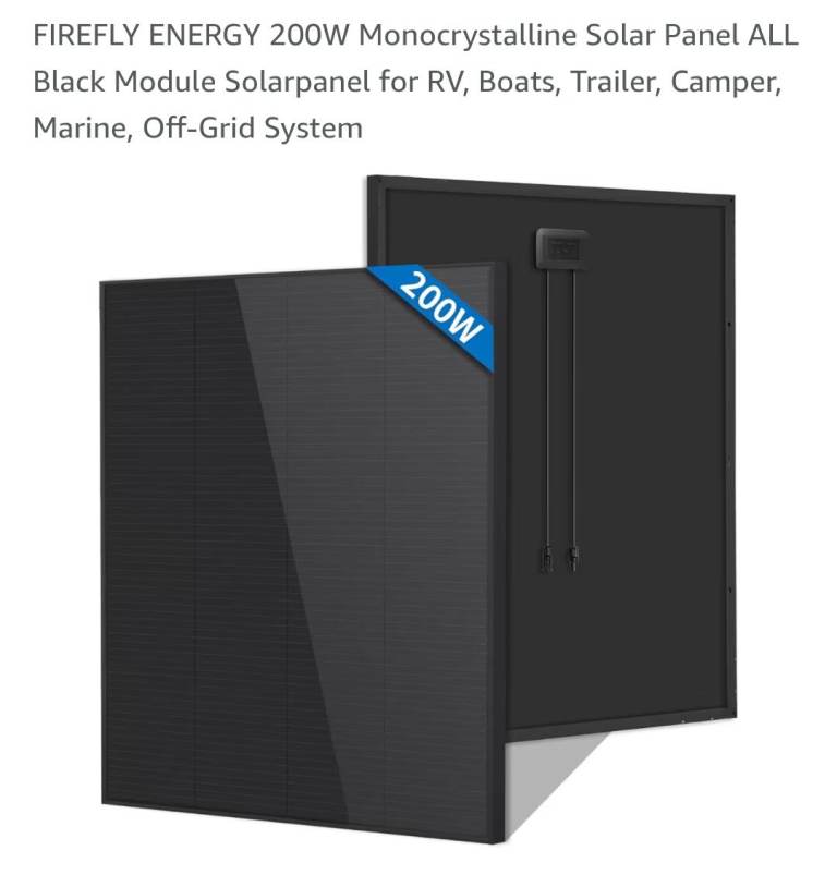 200 watt solar panel