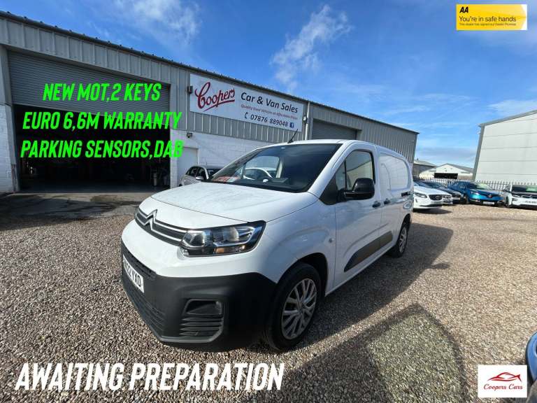 2022 Citroen Berlingo 1.5 BlueHDi 950Kg Enterprise Pro 100ps [6 Speed] PANEL VAN Diesel Manual