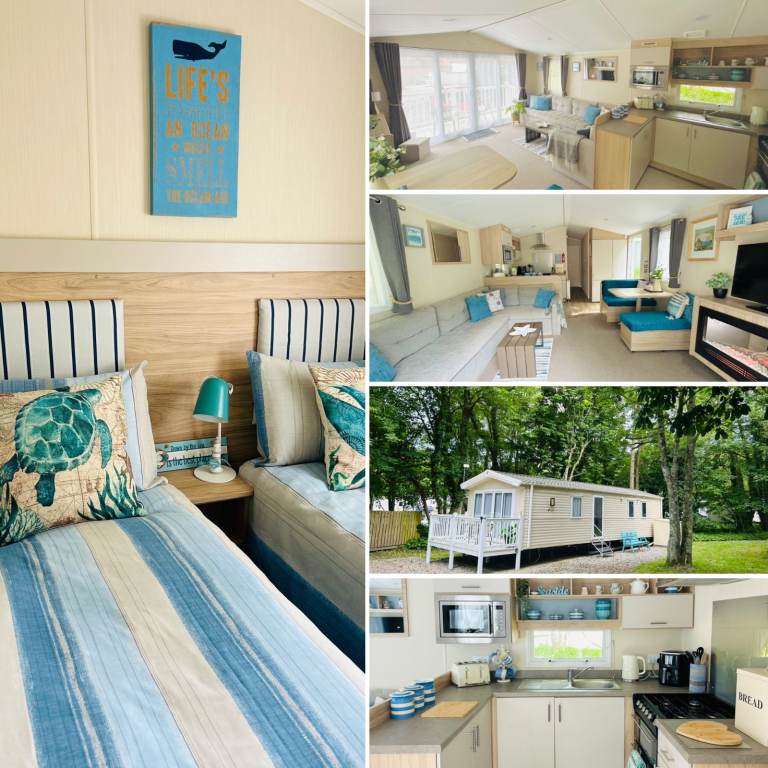  REDUCED!! STATIC CARAVAN FOR SALE IN CORNWALL SITED ON HOLIDAY PARK near PADSTOW