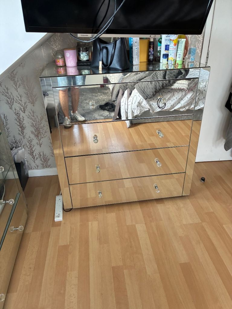Mirrored Chest of Drawers - Good Condition