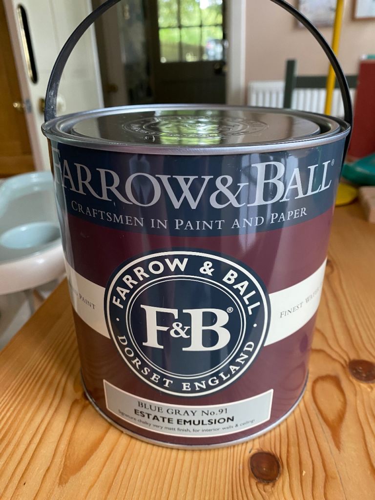 Farrow & Ball Blue Gray No.91 Estate Emulsion - 2.5L