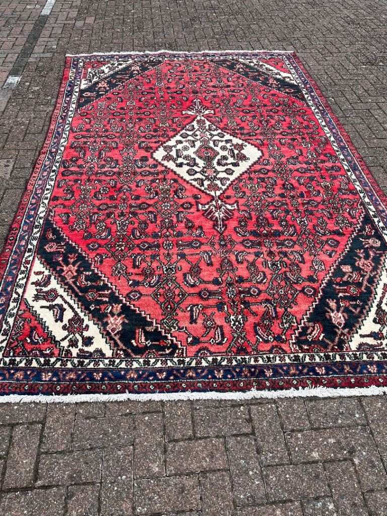 Large Red Vintage Persian carpet. 