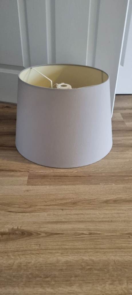 Large grey ikea lampshade