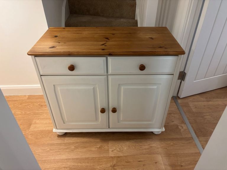 Side pine sideboard painted