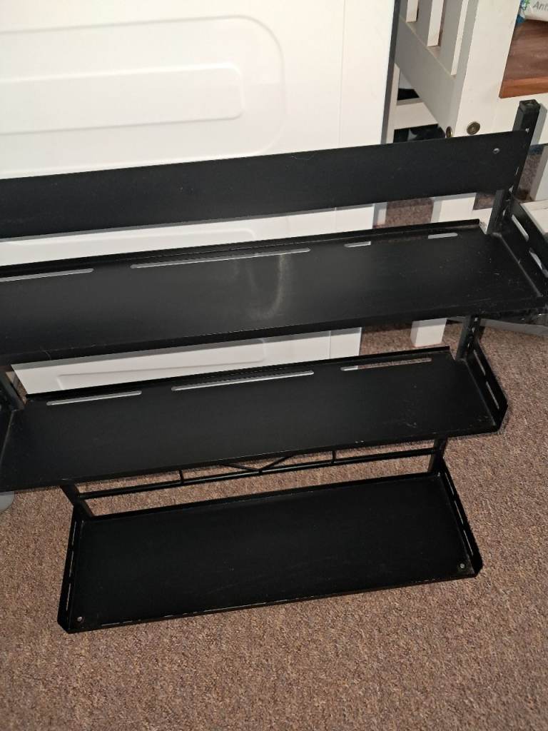 Black Metal Storage Rack – Good Condition, £10.00 for Sale in Lowestoft ...