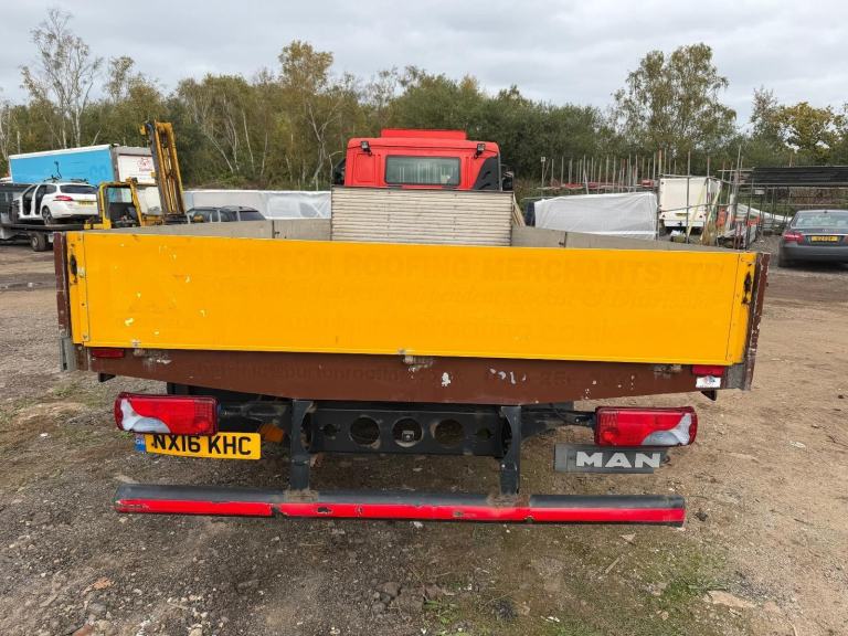 MAN TGL 8.180 2016 7.5 ton 20ft drop side flat bed EURO 6 auto air con