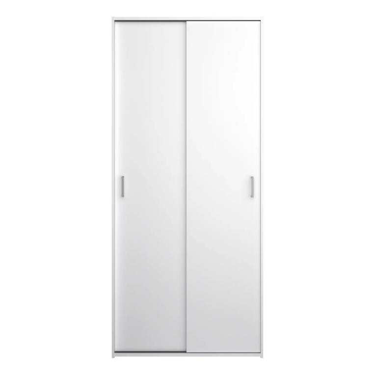 Wardrobe 2 Sliding Doors in White 