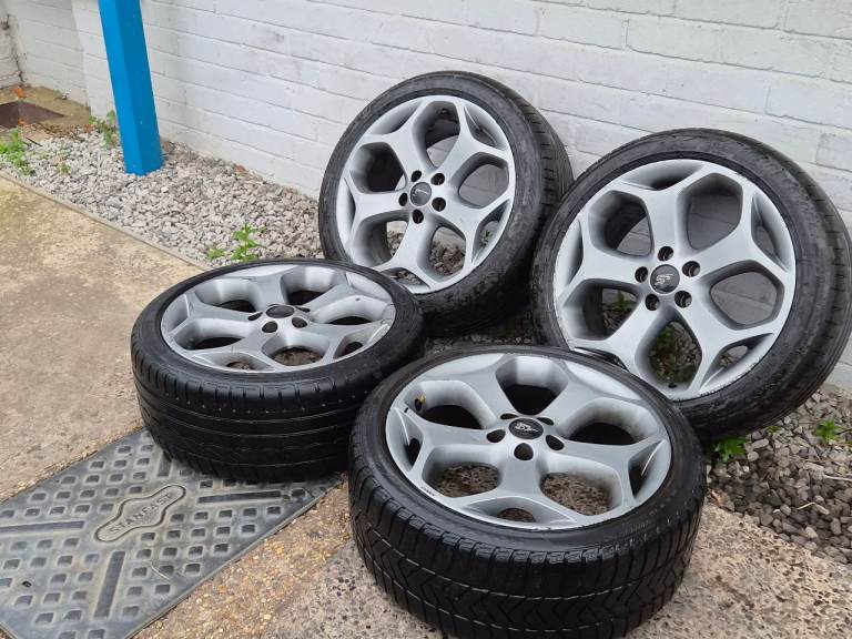 🌟Genuine Ford Snowflake 18 inch alloy wheels 5x108 with PREMIUM TYRES 7M++ MONDEO FOCUS CONNECT  