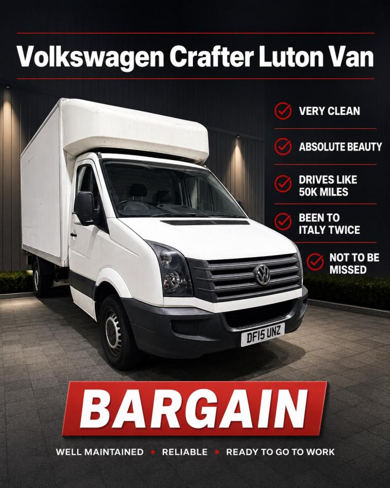 2015 Volkswagen Crafter 2.0 TDI 136PS Chassis Cab CHASSIS CAB Diesel Manual