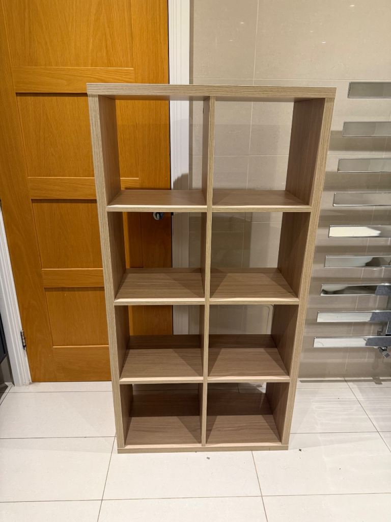 Oak Effect Cube Storage Unit / Bookshelf