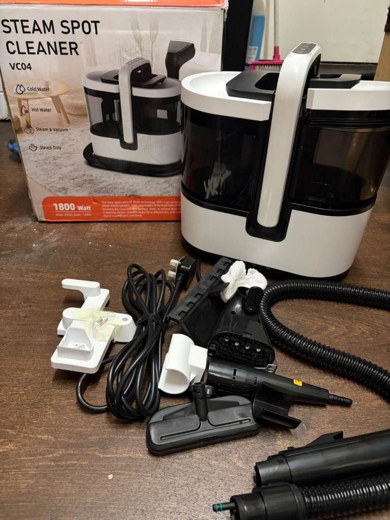 Carpet Cleaner Machine & Spot Cleaner 1800 W 100 °C Steam Cleaner 15s Quick