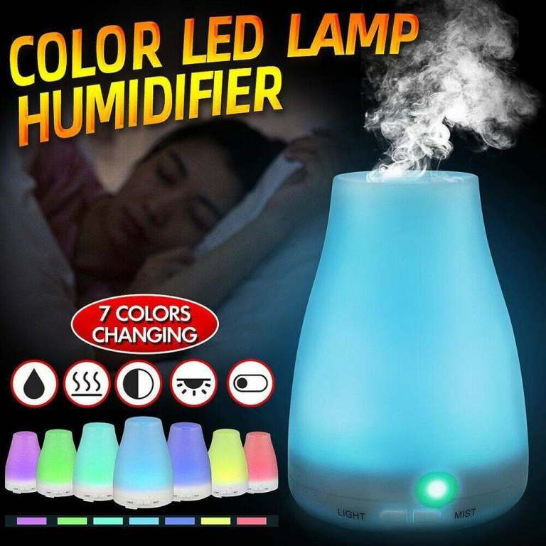LED electrical aromatherapy oils air diffuser.  7 changing lights or can be set to one colour