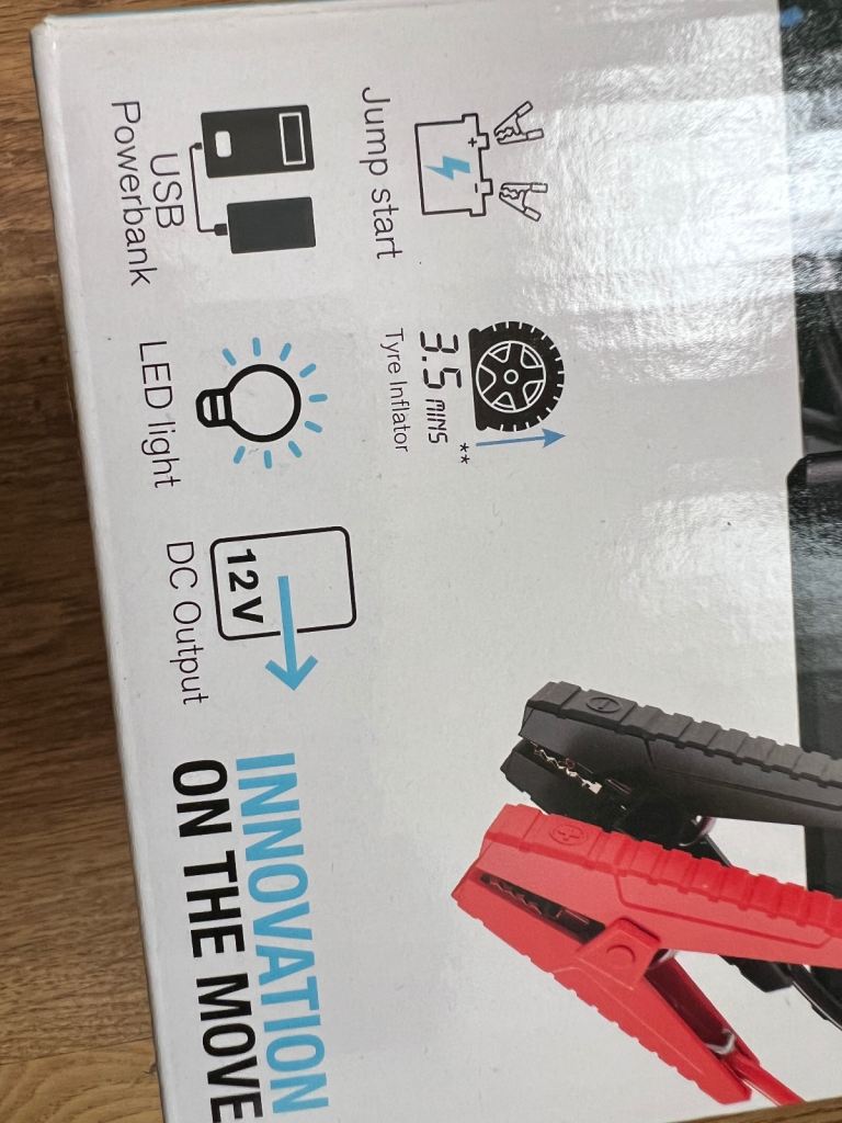 RING Jumpstart 5 in 1 Cordless Tyre Inflator&jump starter Brand NEW