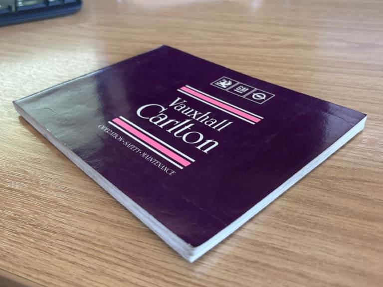 Vauxhall Carlton Owners manual/handbook 1987 issued