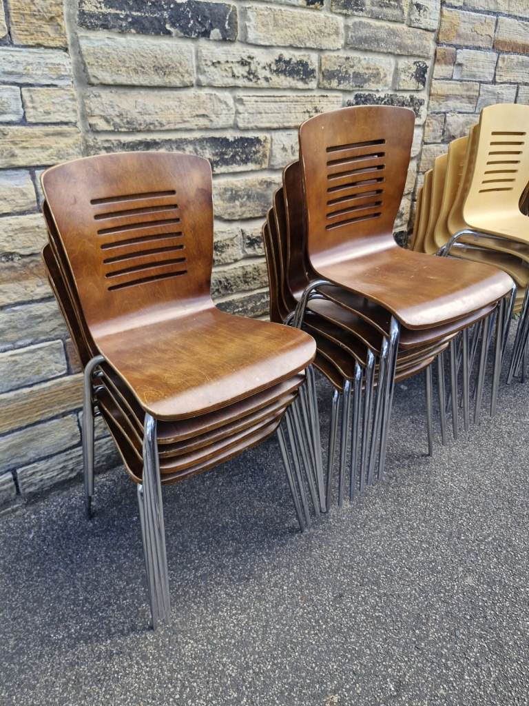 Stackable dining chairs for cafes and restaurant (55 available)£25 each