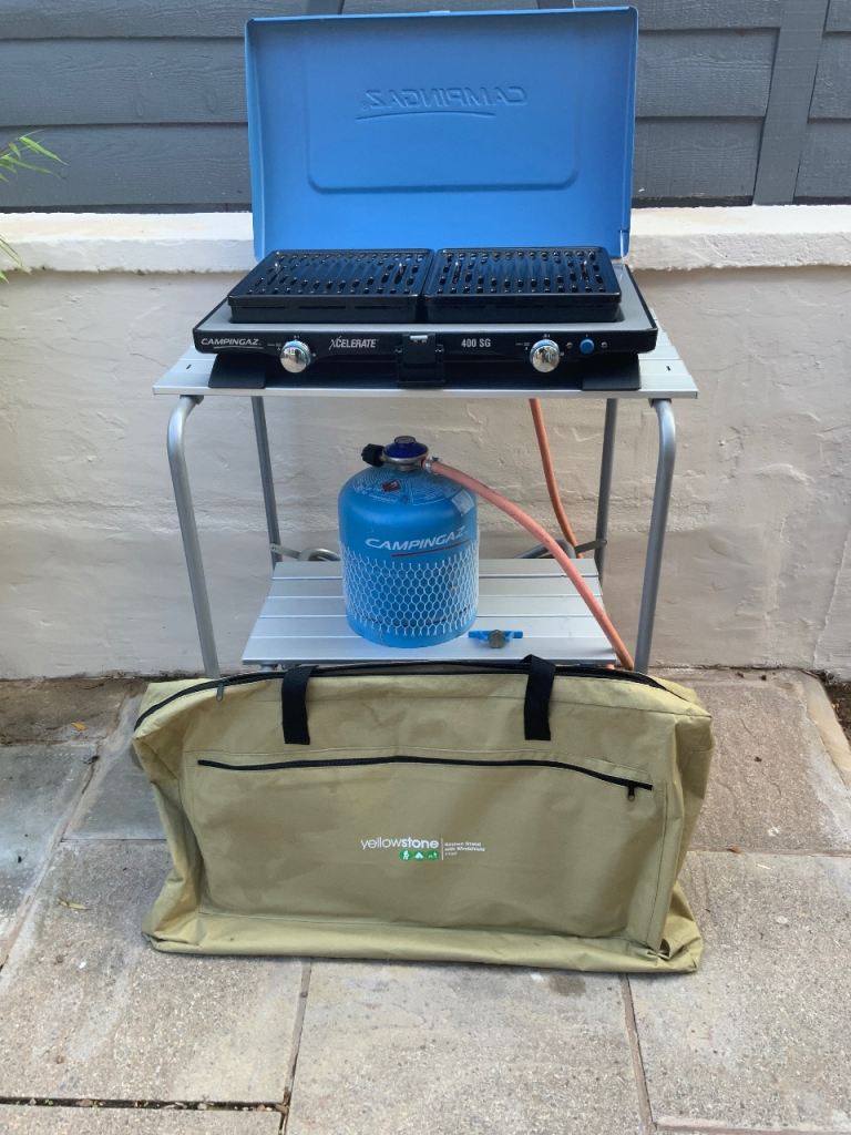 Campingaz xcelerate SG400S camping stove with extras