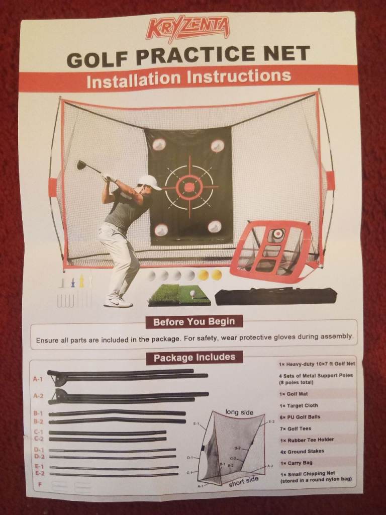 Golf practise net set. Unwanted gift. Brand new in the box.