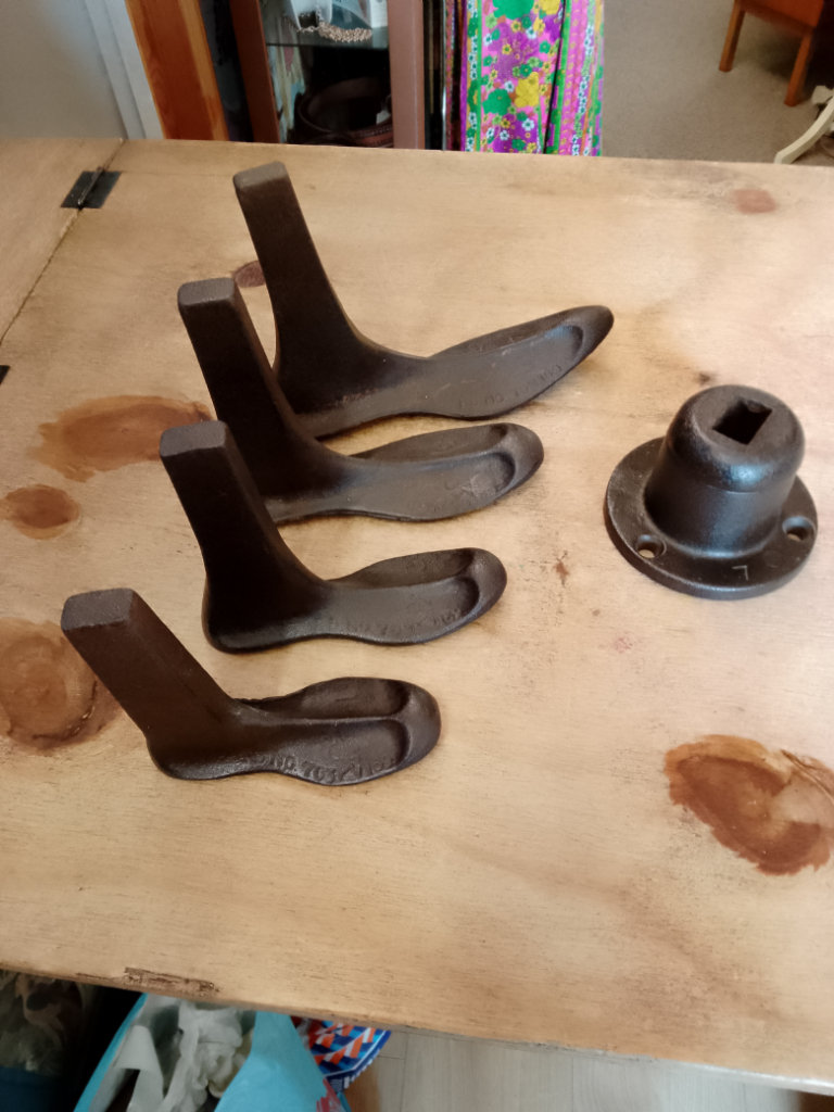 Original Shoe Lasts and Stand. Shoes all the same manufacturers.