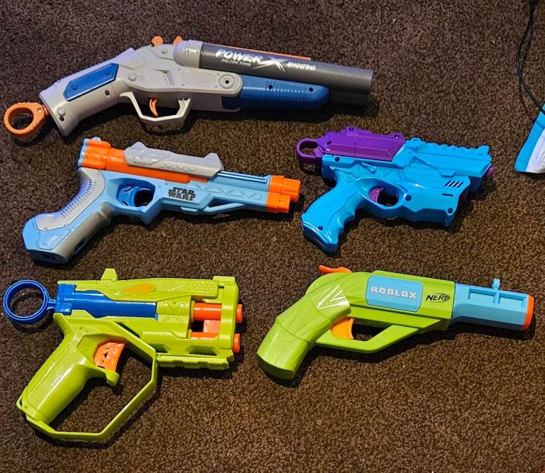 Nerf blasters 