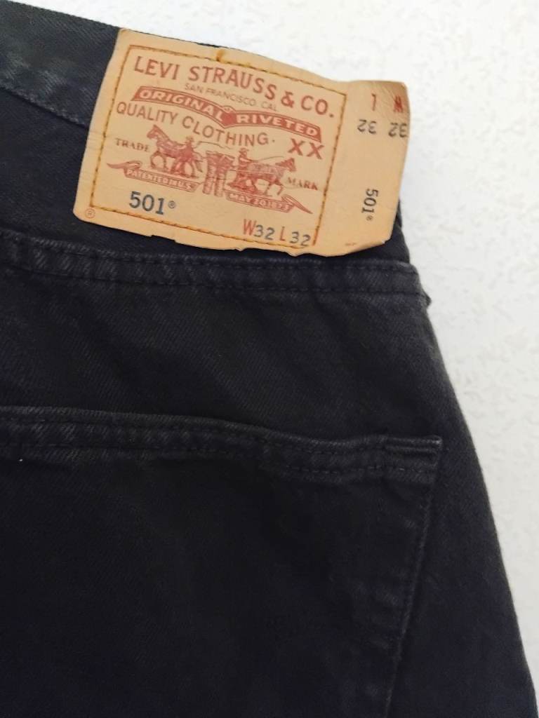 Levi's 501 Jeans – Black W32 L32