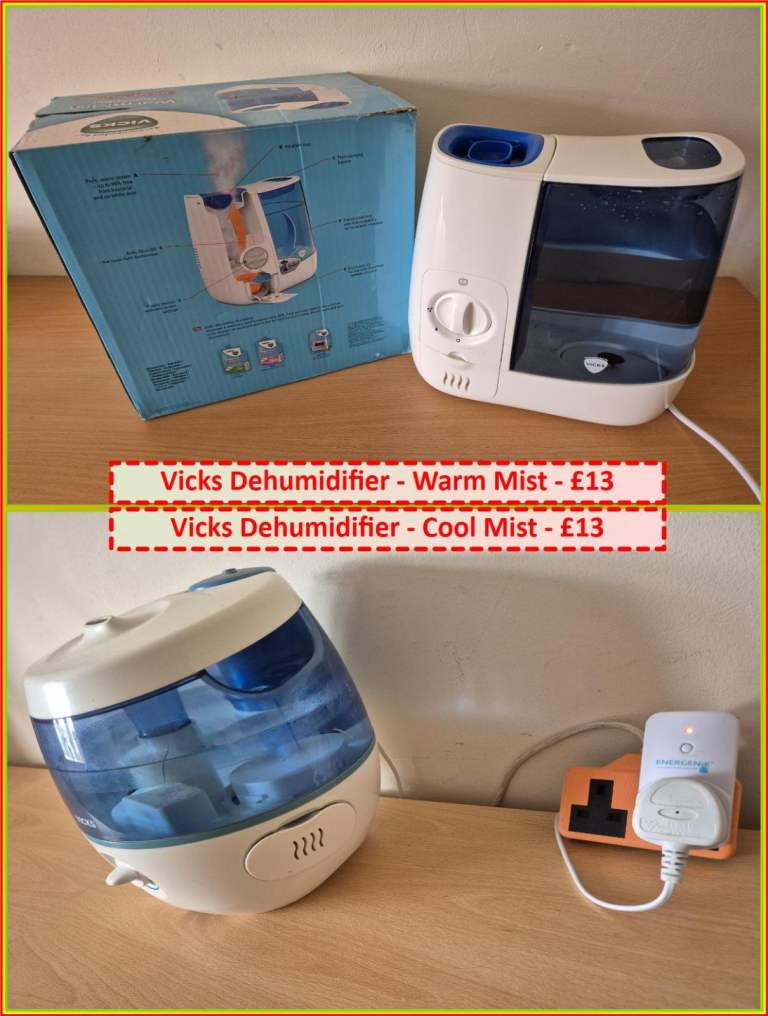 Vicks Humidifier - Warm Mist & Cool Mist options