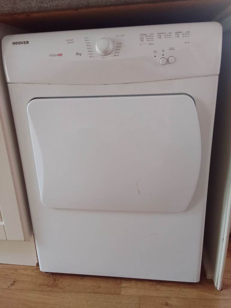 Hoover Vision HD 8kg White Tumble Dryer - Good Working Order