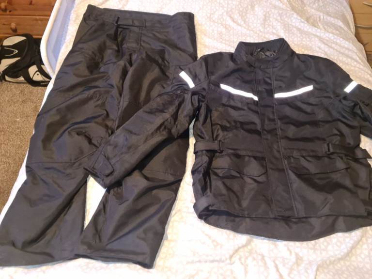 Men's Spartan motorcycle 2 pieces jacket+trousers zip together uk4xl excellent condition