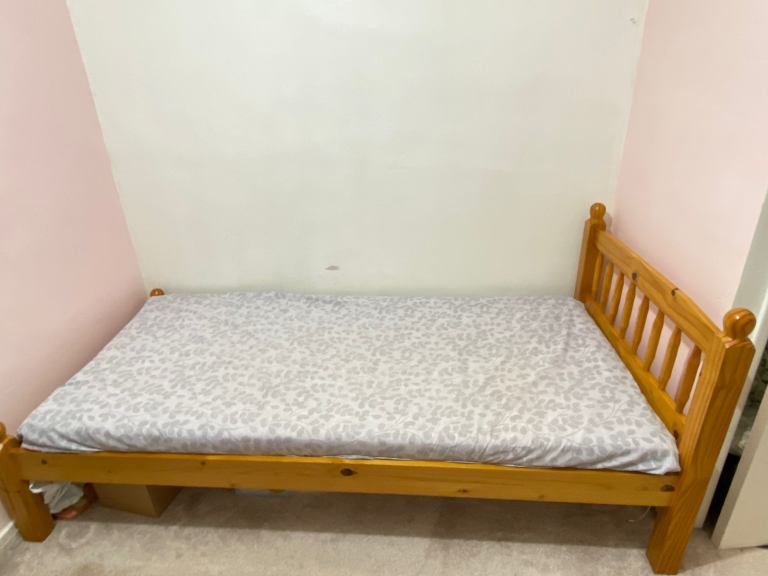 Single bed frame with mattress (Reasonable Offers Only)