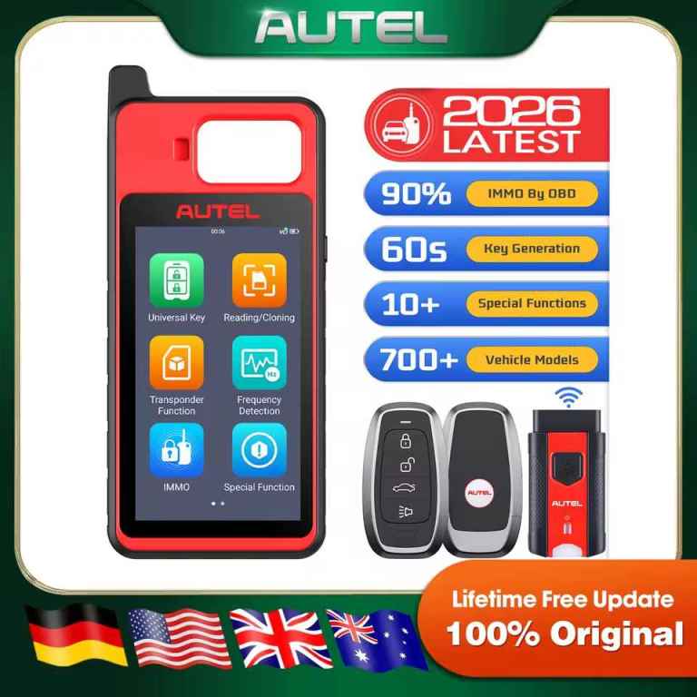 Autel MaxiIM KM100 KM100X Car Auto Key Fob Programming Immobilizer Tool,60s Key Generation,OBD IMMO
