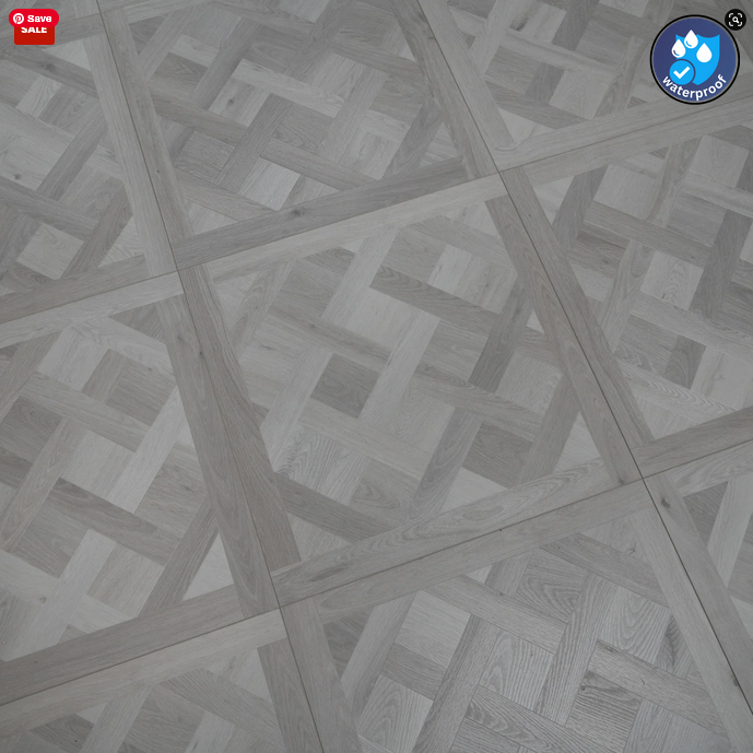  Lushwood Silver Grey Click Vinyl flooring: One Stop Flooring UK