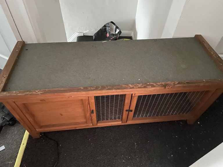 rabbit hutch and bottle