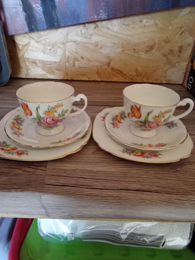 Windsor bone china tea set.