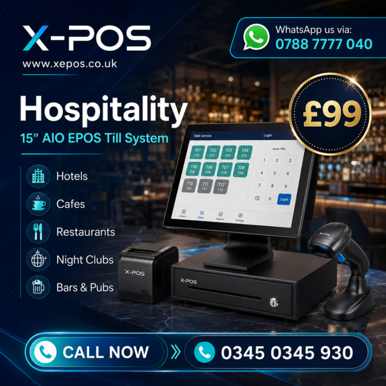 Complete Hospitality EPOS System for Bars, Restaurants and Hotels