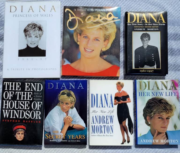 Selection of Princess Diana books