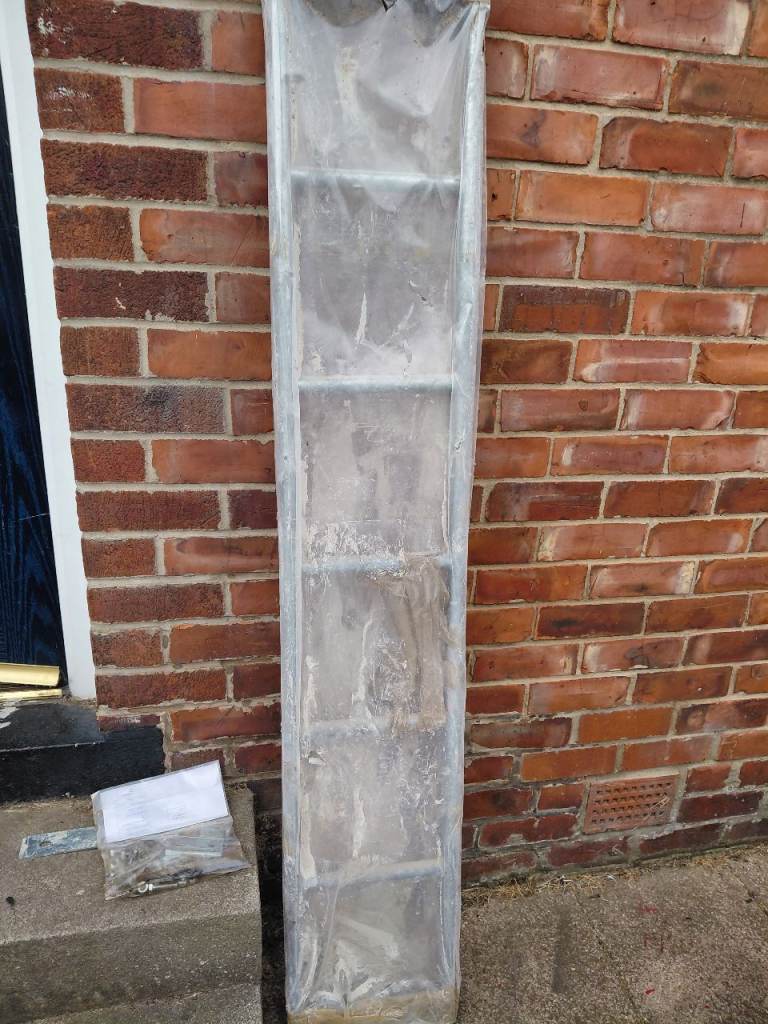 Steel rear door van ladder for high top van 