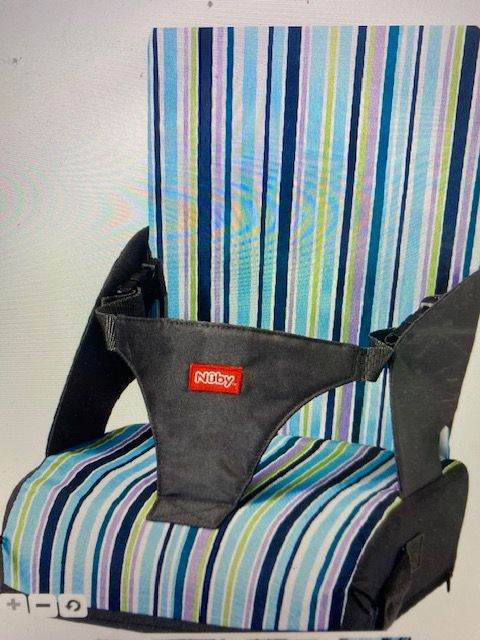 Nuby Baby Booster seat for holiday travel and dining, as new