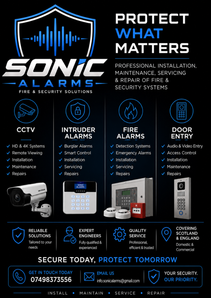 Fire, Security, CCTV & Door Entry Installations, Service & Repairs