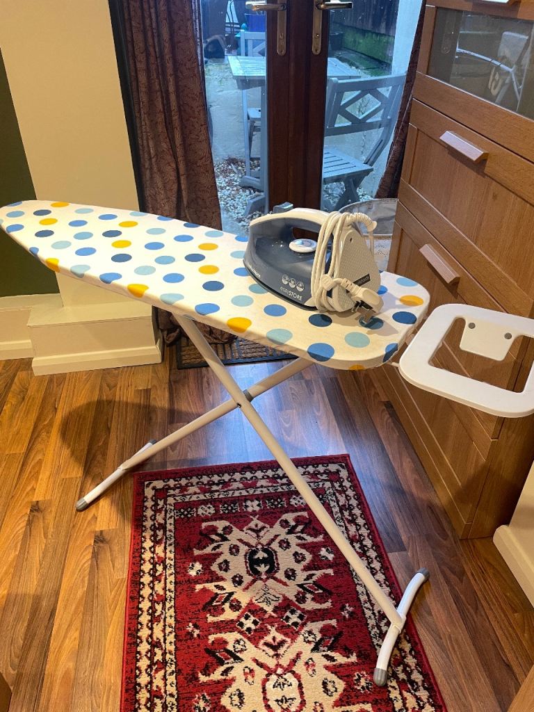 Iron and ironing board