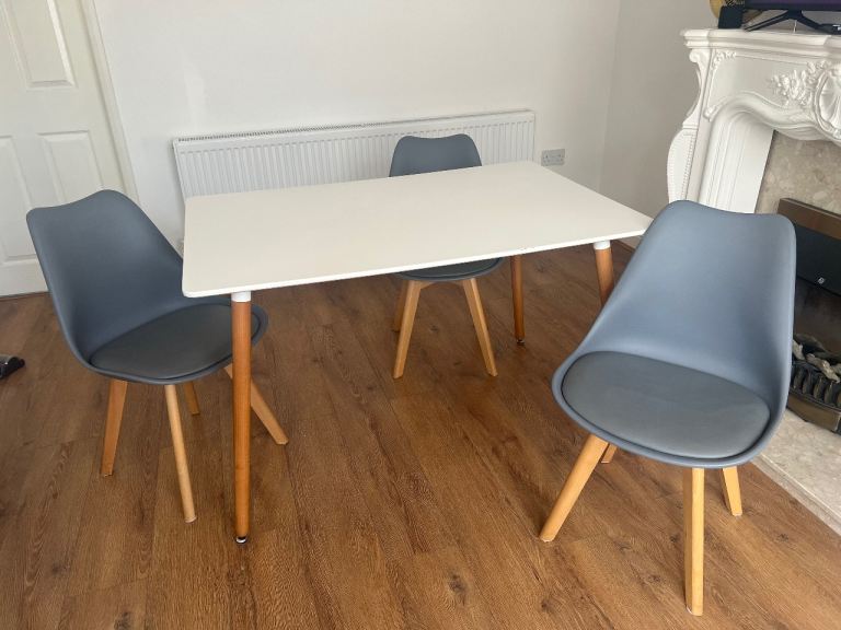Dining table and chairs 