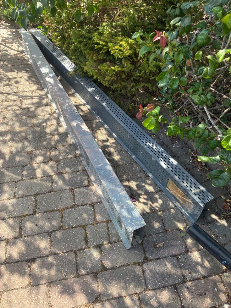 Two steel lintels