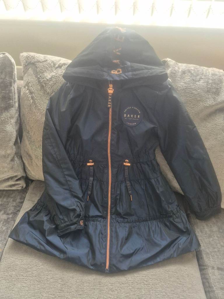 Baker by Ted Baker Kids Navy Raincoat - Age 10 years, As Good As New