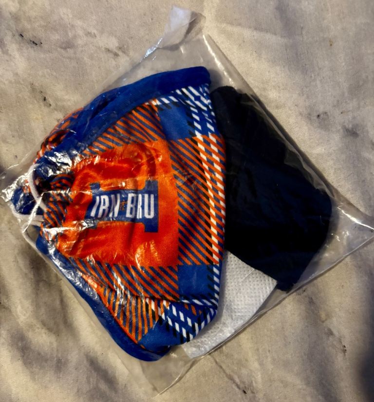 IRN BRU face mask