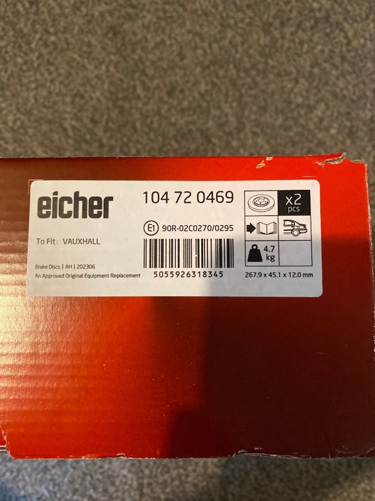 Eicher Rear Brake Discs - 104 72 0469