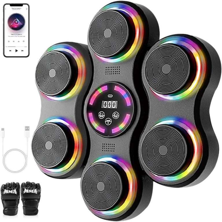 SPZTJK Smart Music Boxing Machine, Wall Mounted Punching Target Reflex Training