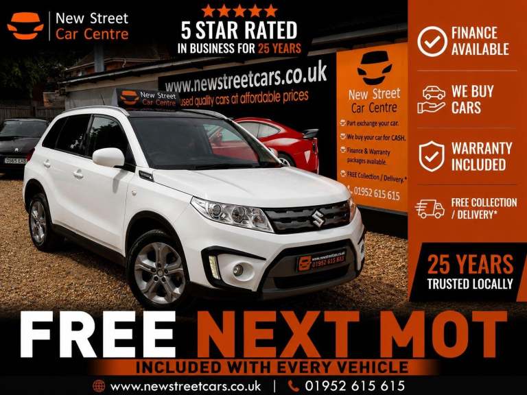 2017 Suzuki Vitara 1.6 SZ-T Euro 6 (s/s) 5dr HATCHBACK Petrol Manual
