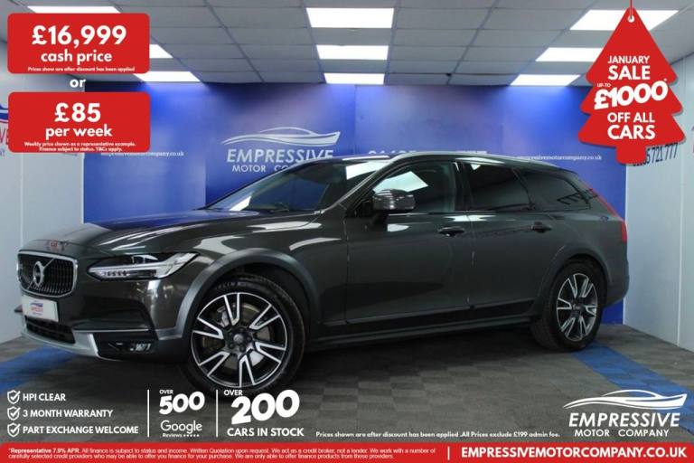 2017 67 VOLVO V90 CROSS COUNTRY 2.0 D4 PRO ESTATE 5DR DIESEL AUTO AWD EURO 6 (S/