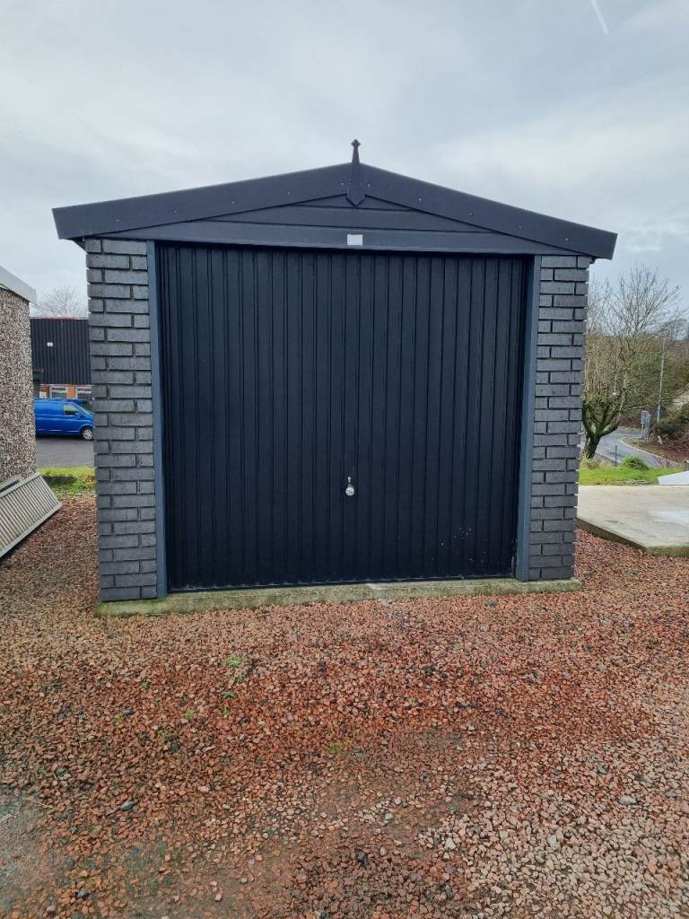 Hormann Black Vert Ribbed Up & Over Garage Door - 8ftW x 6ft 6'H - BRAND NEW - £150