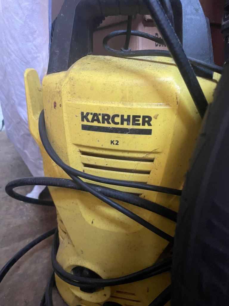Karcher K2 Pressure Washer - Yellow, Good Condition